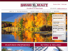 Tablet Screenshot of harvardrealty.com